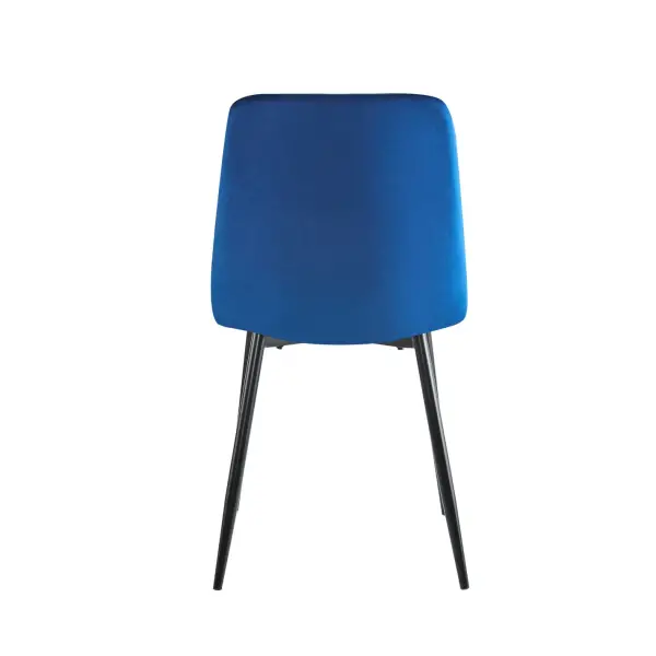 Krzesło tapicerowane niebieski nogi czarny K5-FX 3